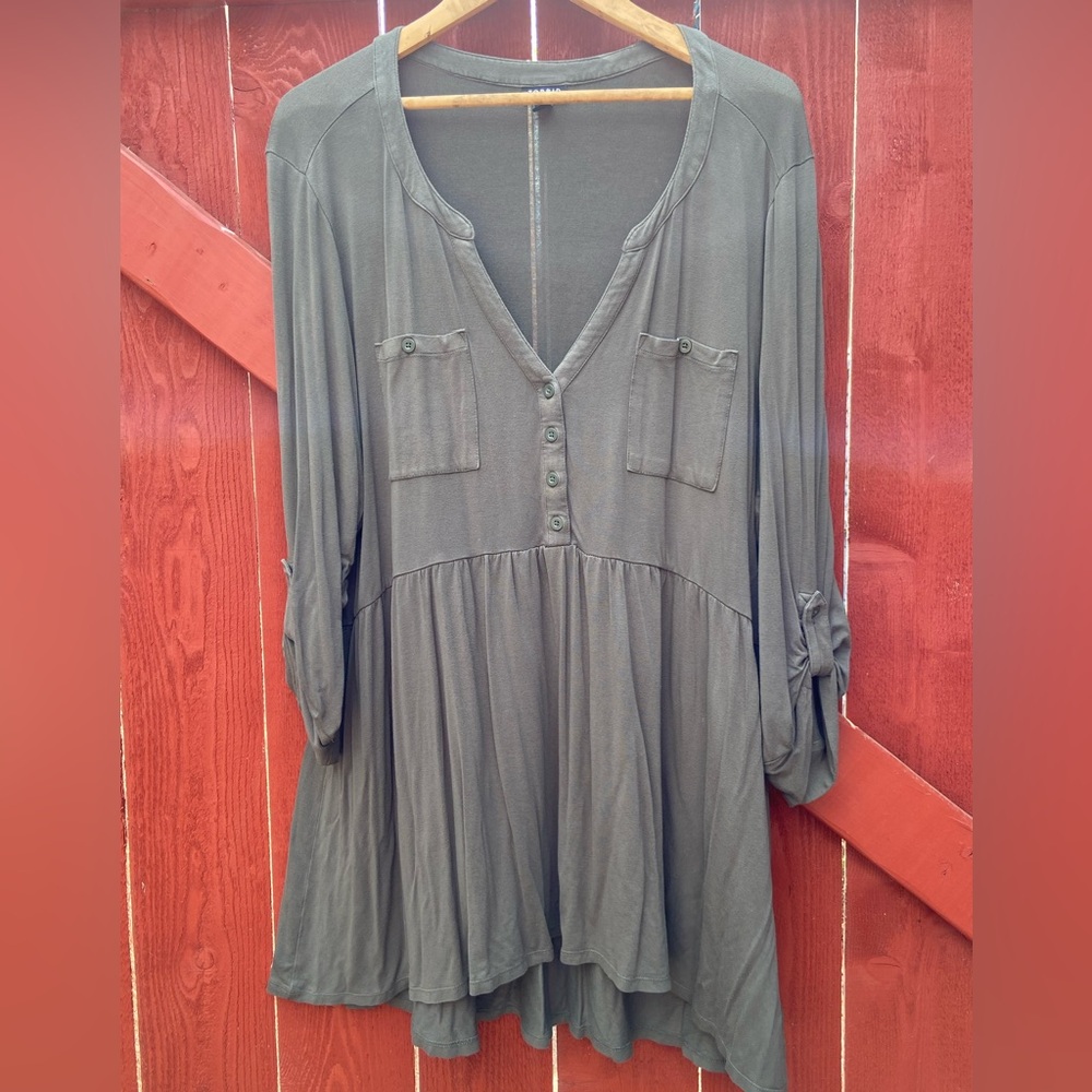 Torrid Olive Green Babydoll top